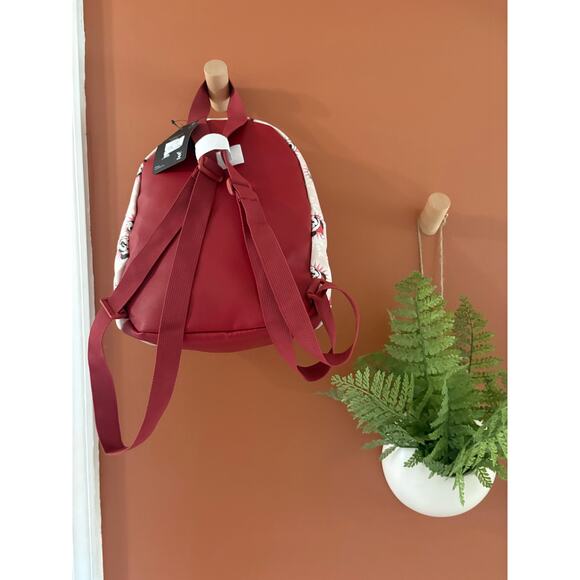 NWT Bioworld Disney Mickey Mouse Santa Hat Snowflake Mini Backpack Faux Leather main image 4